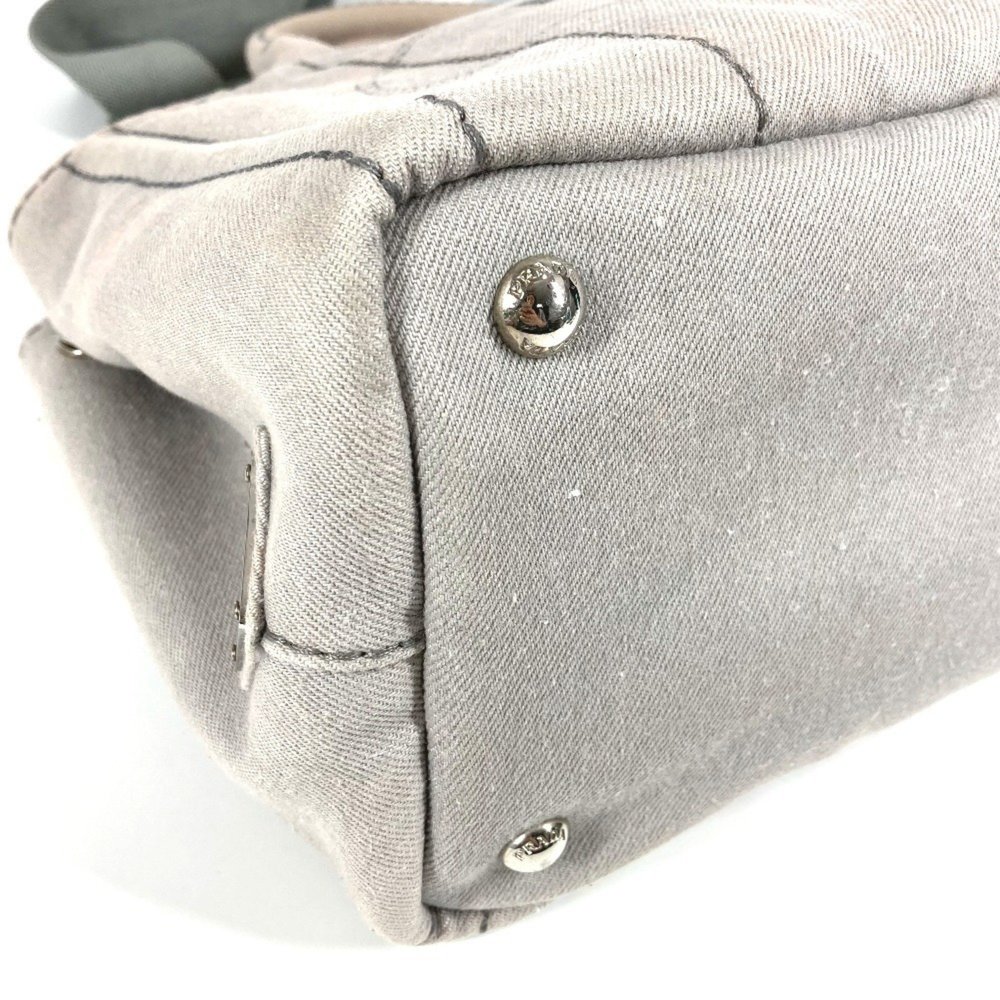 PRADA Canapa Logo 2-Way Bag, Shoulder Crossbody Tote Handbag, Canvas, Women's... - Picture 7 of 16